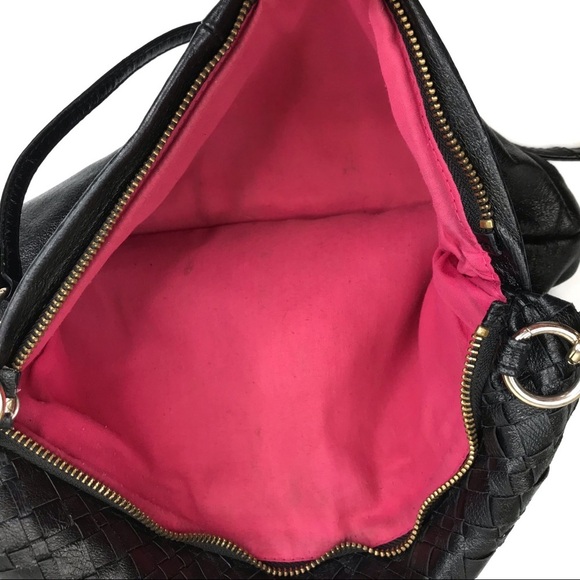 Elliott Lucca | Long Black Woven Foldover Purse - Picture 5 of 6